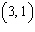 Determine whether the given point is in the solution set of the system of inequalities graphed below.