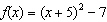 <strong>Express in the general form of a quadratic function.</strong> A) B) C) D) E)