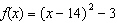 <strong>Which one of the following functions describes a function f whose graph is a parabola with the vertex and passes through the point ?</strong> A) B) C) D) f(x) = E) f(x) =