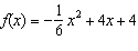 Find the maximum value and the corresponding x -value at which the maximum occurs for the function .