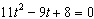 <strong>Find the discriminant of .</strong> A) B) C) D) E)