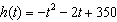 <strong>A penny is dropped from a high-rise building that is 350 feet high. After 8.4 seconds the penny hits the ground. Which one of the following quadratic models describe the height of the penny above ground as a function of the time elapsed since the penny was dropped?</strong> A) B) C) D) E)