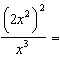 Simplify the expression.  