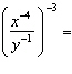 Simplify the expression. Write the final answer using positive exponents only.