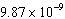 Convert the number from scientific notation to standard form.