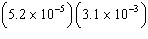 Perform the operation and write the answer in scientific notation.