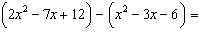 Add or subtract the given polynomials.  