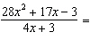 Divide the expressions.  