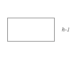 Write an expression that represents the length of the missing side of this rectangle. Its area is .