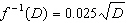<strong>The stopping distance of a car after the brakes have been applied is directly proportional to the square of the speed . The stopping distance of a car on dry asphalt is given by the function where is measured in mi/h. Which one of the following is the inverse function of ?</strong> A) B) C) D) E)