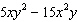 <strong>For the polynomial expression factor out the GCF. </strong> A) B) C)