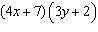 <strong>For the polynomial expression factor out the GCF. </strong> A) B) C)