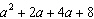 Factor the polynomial expression by grouping.  