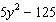 Factor the polynomial expression completely. If the polynomial cannot be factored write the answer as prime.  