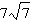 <strong>Find the perimeter of the geometric shape. The length is and the width is . Simplify. </strong> A) 98 B) C) 21 D)