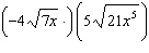 Multiply the radicals and simplify.  