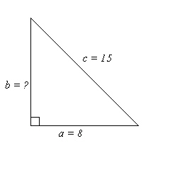 Use the Pythagorean Theorem to solve for the unknown side of the right triangle. Round to two decimal places.