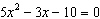 Solve the quadratic equation. Give both the exact solution(s) and solution(s) rounded to two decimal places.