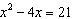 Solve the quadratic equation.