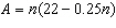 The average profit in dollars A that your baking business makes when baking n cakes is given by . Find and explain the horizontal intercept(s).