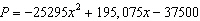 <strong>A quadratic model for the median price of a condo is given by . The variable x is the years since 2000. Use the model to predict the median price of a condo in 2005.</strong> A) $300000 B) $195075 C) $305500