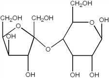 Which of the following best describes the glycosidic bond in the disaccharide shown?