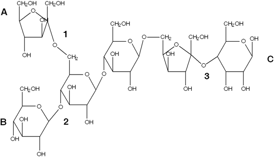 Exhibit 16C A polysaccharide. Refer to Exhibit 16C. Which best describes bond #3?