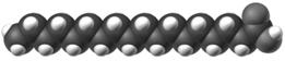 <strong> Figure 3.9 The molecule in the accompanying figure is ____, and has ____.</strong> A) unsaturated; a carbon-carbon double bond B) saturated; a carbon-carbon double bond C) unsaturated; no carbon-carbon double bonds D) saturated; no carbon-carbon double bonds E) saturated; a carbon-carbon triple bond.