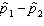 In comparing two population means the statistic under consideration is .