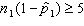 <strong>Which of the following is a required condition for using the normal approximation to the binomial in testing the difference between two population proportions?</strong> A) B) , , , and C) , , , and D)Choice b is the true requirement, but choice c is the one you actually check.
