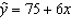 <strong>A regression analysis between sales (in $1000)and advertising (in $100)resulted in the following least squares line: . This implies that if advertising is $800, then the predicted amount of sales (in dollars)is:</strong> A)$4875 B)$123,000 C)$487,500 D)$12,300