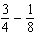 What is the difference of in lowest terms?