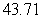 <strong>Determine the area of a triangle having the following measurements. Round your answer to two decimal places. </strong> A) sq. units B) sq. units C) sq. units D) sq. units E) sq. units