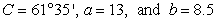 Determine the area of a triangle having the following measurements. Round your answer to two decimal places.