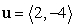 Use the dot product to find the magnitude of u if   .