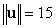<strong>Use the dot product to find the magnitude of u if .</strong> A) B) C) D) E)