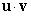 Determine if , and , where is the angle between u and v. Round answer to two decimal places.
