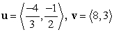 Determine whether u and v are orthogonal, parallel, or neither.