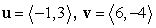 Determine whether u and v are orthogonal, parallel, or neither.