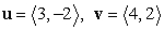 Find the projection of u onto v if   .