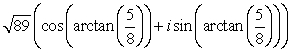 <strong>Find the trigonometric form of the complex number shown below. </strong> A) B) C) D) E)