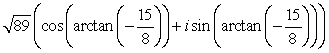 <strong>Find the trigonometric form of the complex number shown below. </strong> A) B) C) D) E)