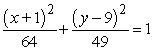 <strong>Find the standard form of the equation of the ellipse with the given characteristics.vertices: (-1, 1), (-1, 17) minor axis of length 14</strong> A) B) C) D) E)