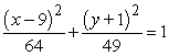 <strong>Find the standard form of the equation of the ellipse with the given characteristics.vertices: (-1, 1), (-1, 17) minor axis of length 14</strong> A) B) C) D) E)