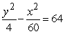 <strong>Find the standard form of the equation of the hyperbola with the given characteristics.vertices: (0, <font face=symbol></font>2) foci: (0, <font face=symbol></font>8)</strong> A) B) C) D) E)