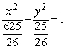 <strong>Find the standard form of the equation of the hyperbola with the given characteristics.foci: (<font face=symbol></font>5, 0) asymptotes: </strong> A) B) C) D) E)