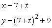 <strong>Which set of parametric equations represents the graph of the following rectangular equation using ? </strong> A) B) C) D) E)