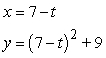 <strong>Which set of parametric equations represents the graph of the following rectangular equation using ? </strong> A) B) C) D) E)