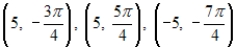 <strong>Which group of polar coordinates contains only representations of the point shown in the graph? </strong> A) B) C) D) E)