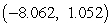 <strong>Which answer is a set of polar coordinates for the following rectangular coordinates? Answers are rounded to three decimal places, if necessary. </strong> A) B) C) D) E)